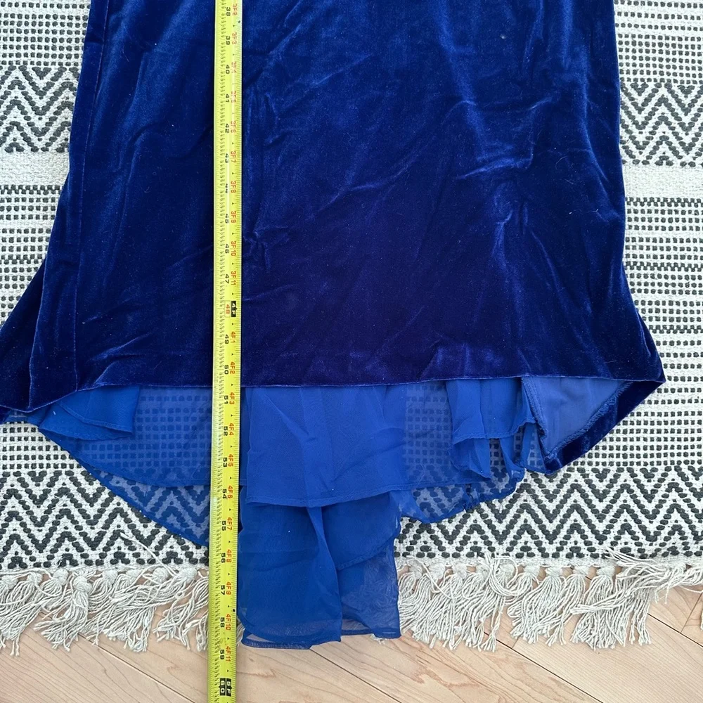 Zum Zum by Niki Livas Royal Blue Velvet Dress